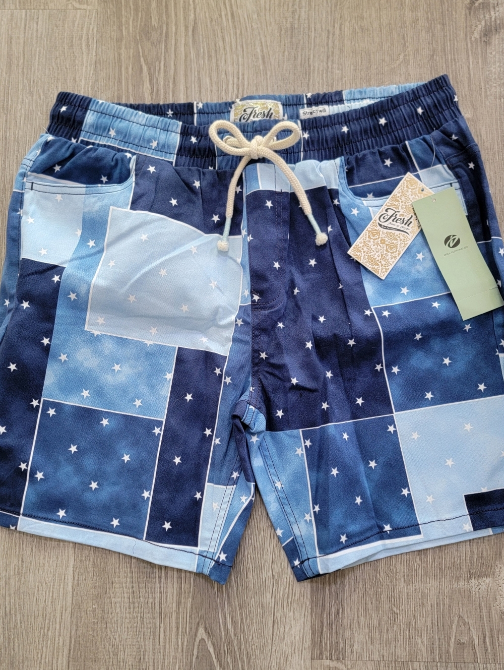 BRAND NEW Fresh Print of Bel-Air Stretch Twill Shorts Men's Size Large